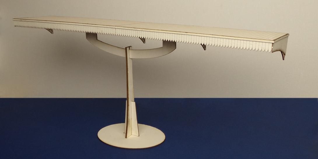 B 70-06 O gauge station canopy type 1 Station canopy type 1 for buildings up to 400 mm long 